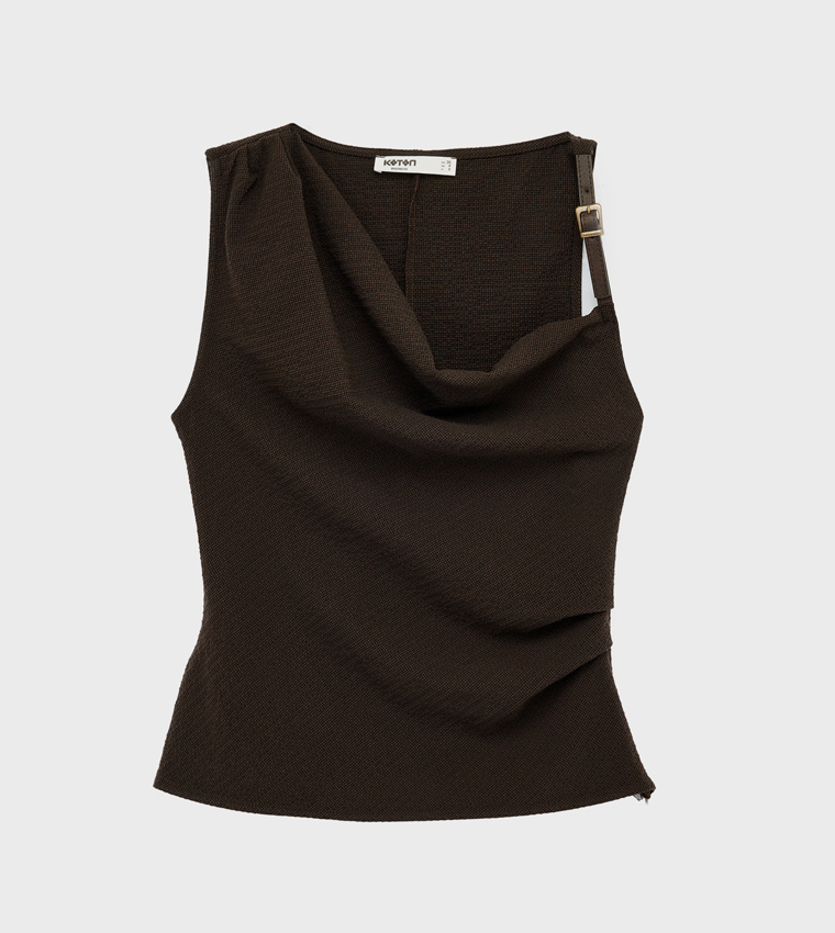 Koton  Cropped Tops - Brown Cropped Tops