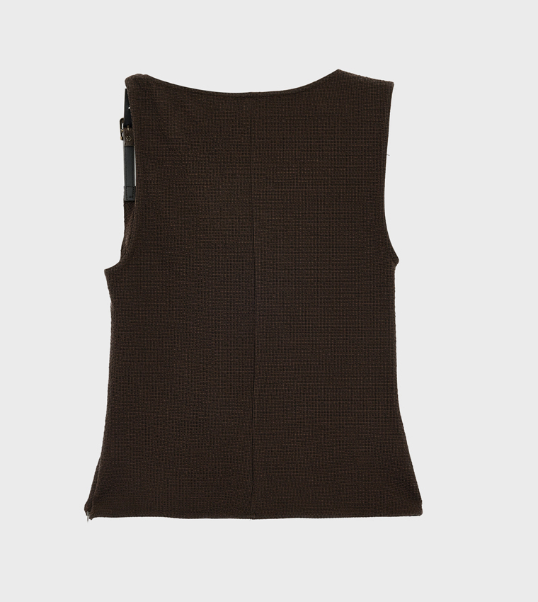 Koton  Cropped Tops - Brown Cropped Tops