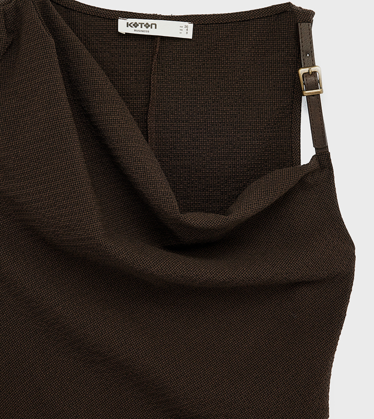 Koton  Cropped Tops - Brown Cropped Tops