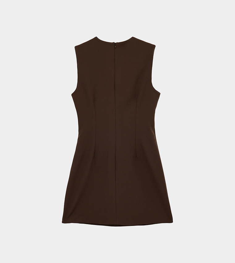 كوتون  فساتين ميني  - بني  Mini Dresses