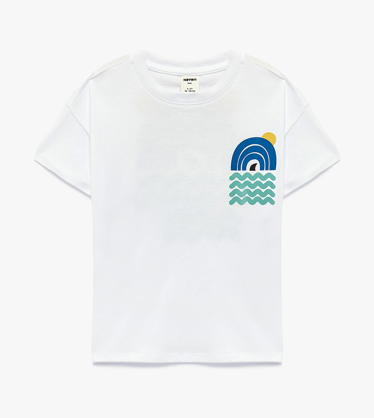 Graphic Print Crew Neck T-Shirt