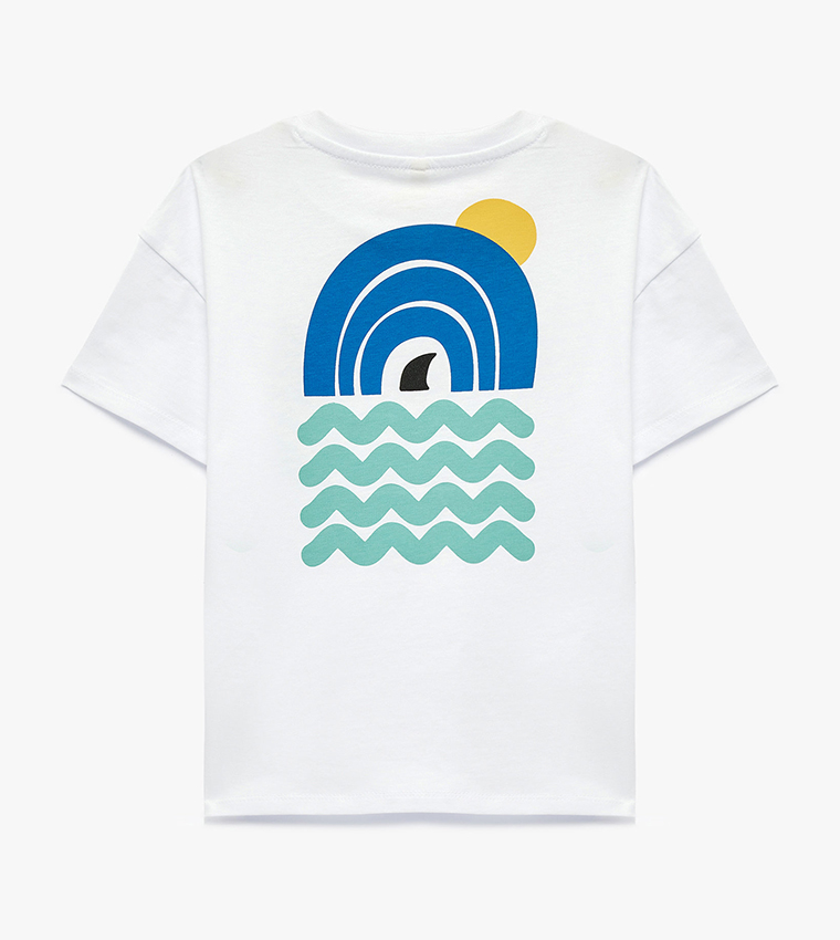 Graphic Print Crew Neck T-Shirt