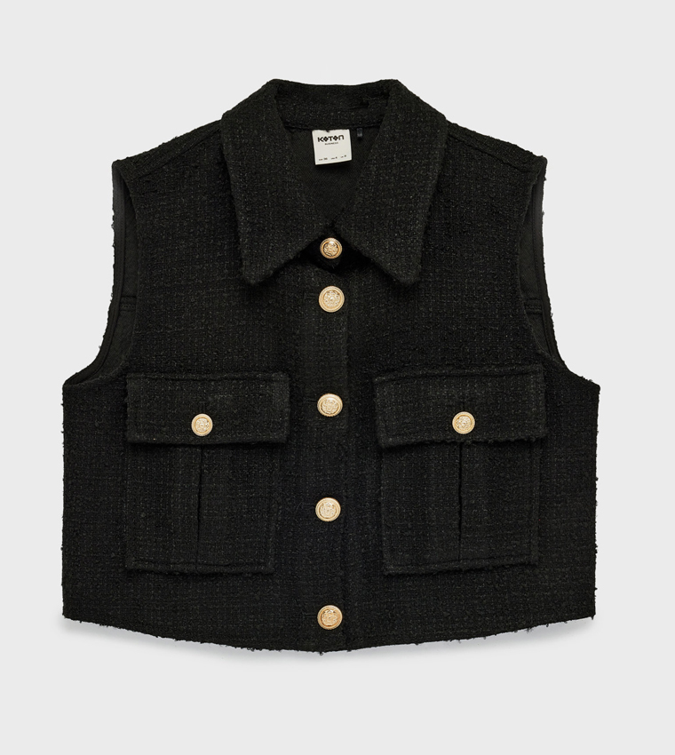 Solid Collared Waistcoat