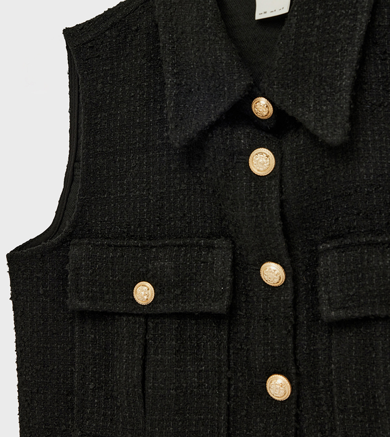 Solid Collared Waistcoat