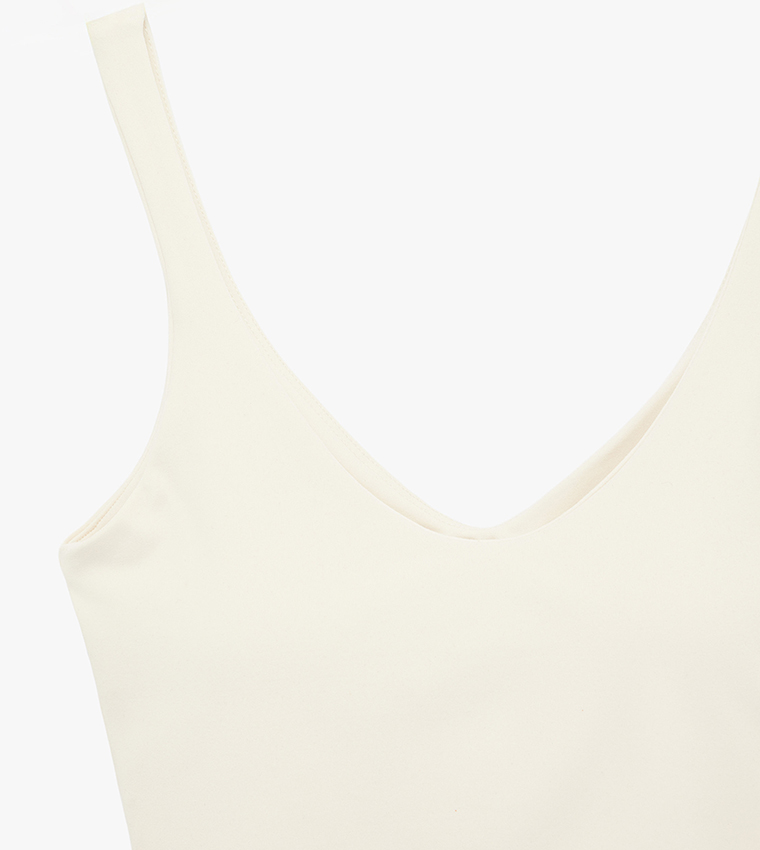 Solid Scoop Neck Bralette