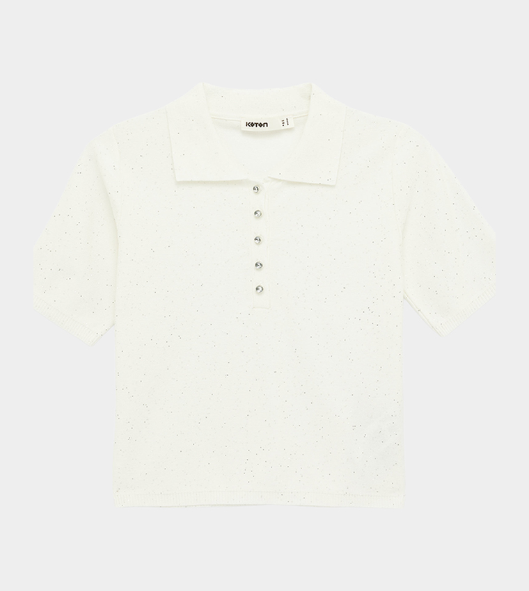 كوتون  سترات بياقة V  - بيج V-neck Sweaters