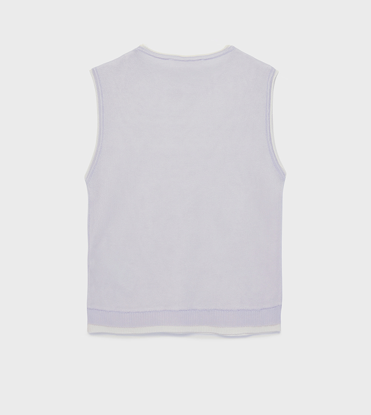 Koton  Sleeveless Tops - Lavender Sleeveless Tops