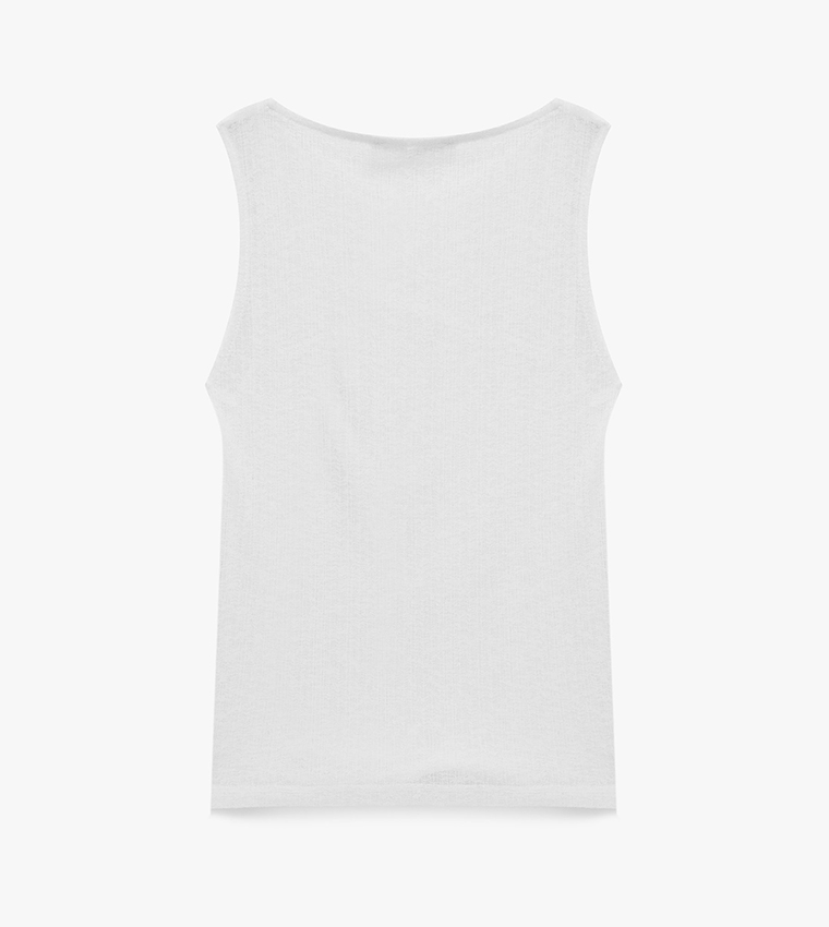 Solid Knot Detail Sleeveless Top