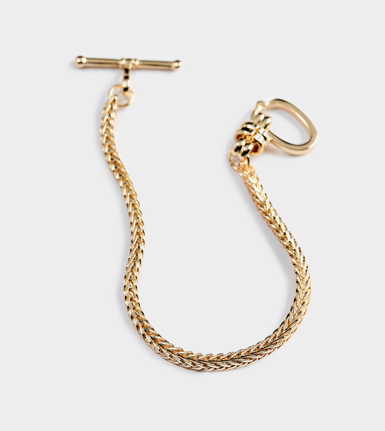 Gold-Tone Chain-Link Bracelet