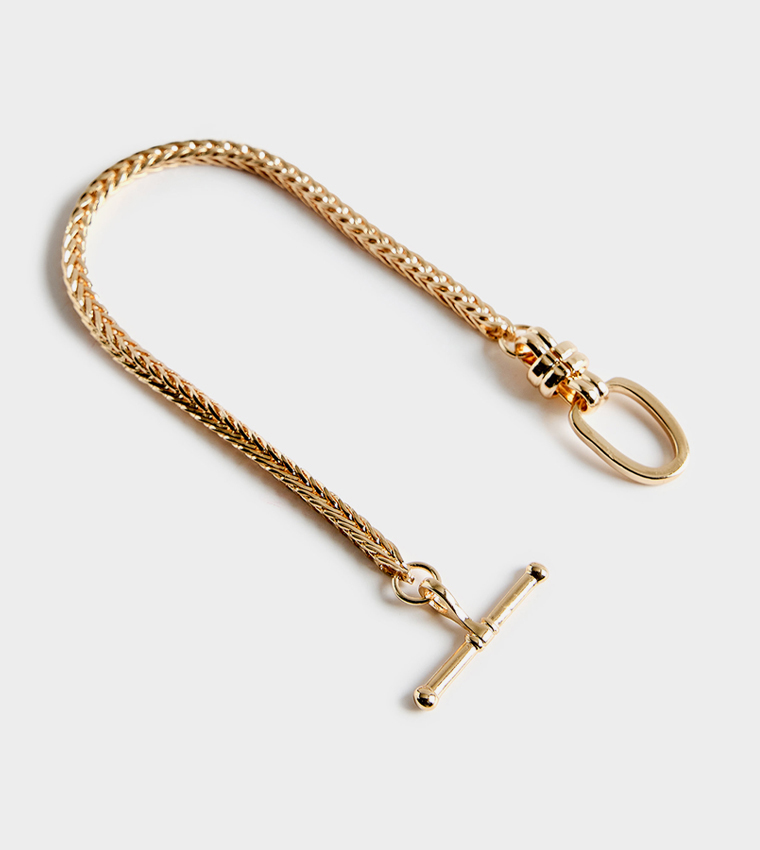 Gold-Tone Chain-Link Bracelet