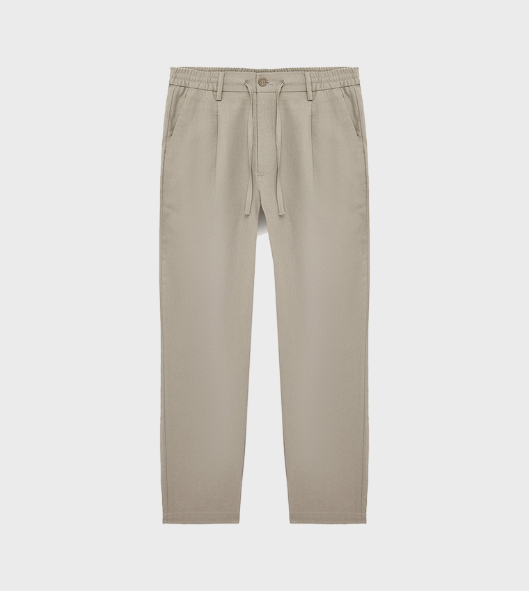 Solid Regular Fit Chinos