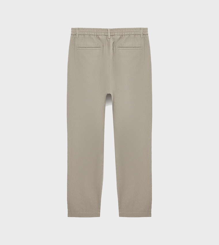 Solid Regular Fit Chinos