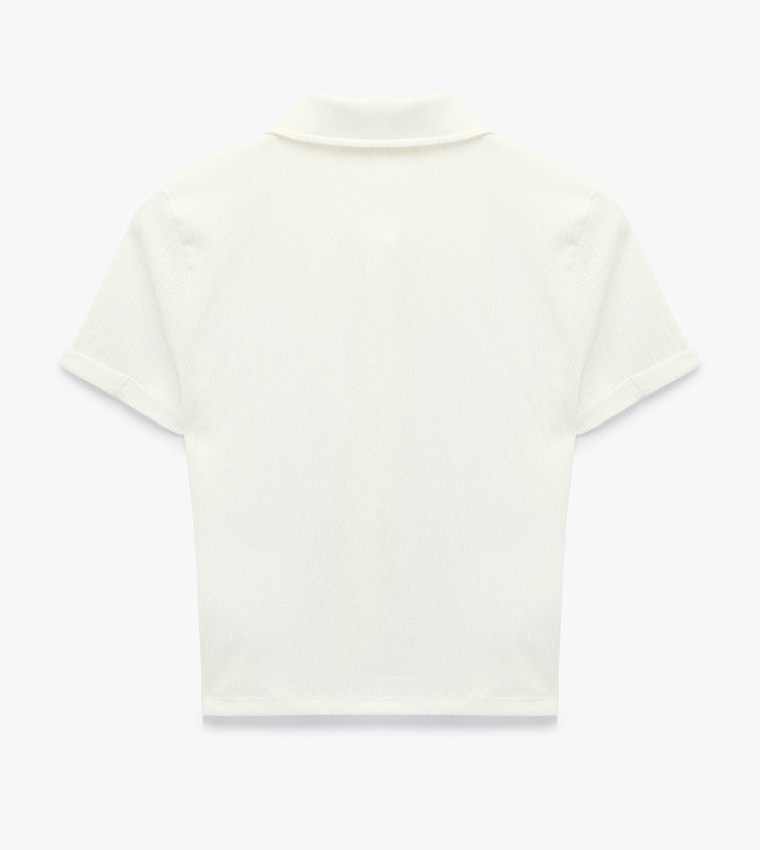Textured Short Sleeves Shirt