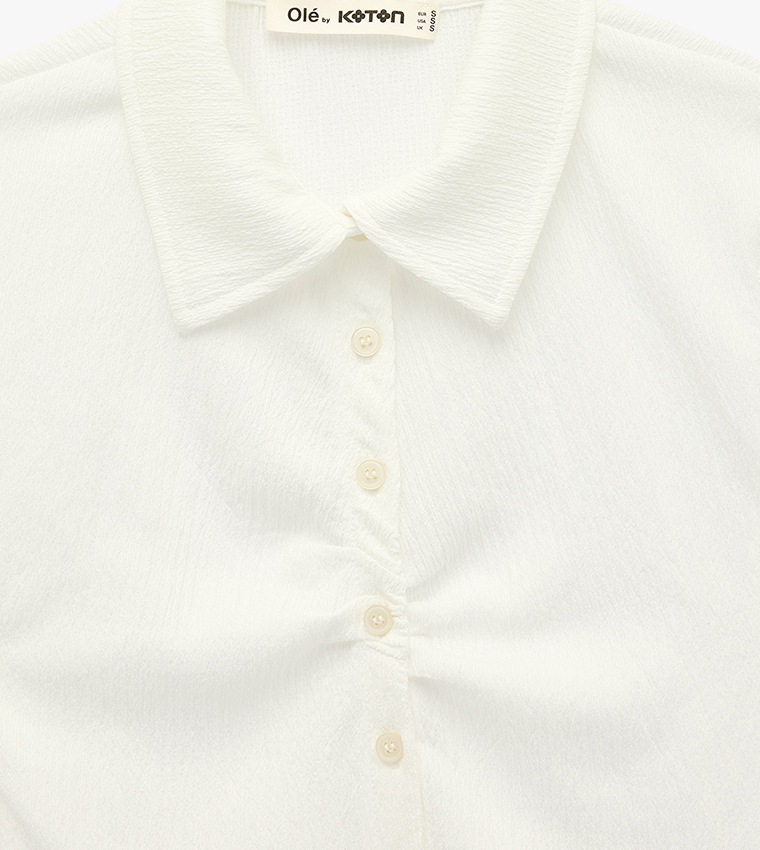 Textured Short Sleeves Shirt