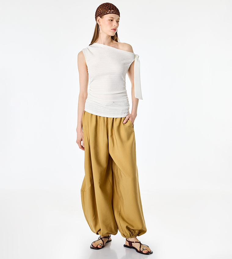 Koton  Sleeveless Tops - White Sleeveless Tops