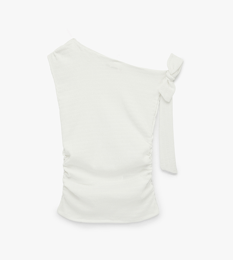 Koton  Sleeveless Tops - White Sleeveless Tops