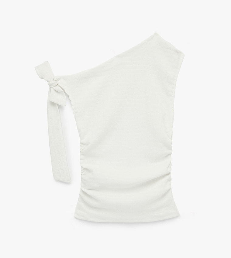 Koton  Sleeveless Tops - White Sleeveless Tops