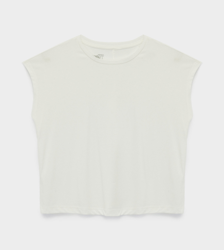 Solid Crew Neck T-Shirt