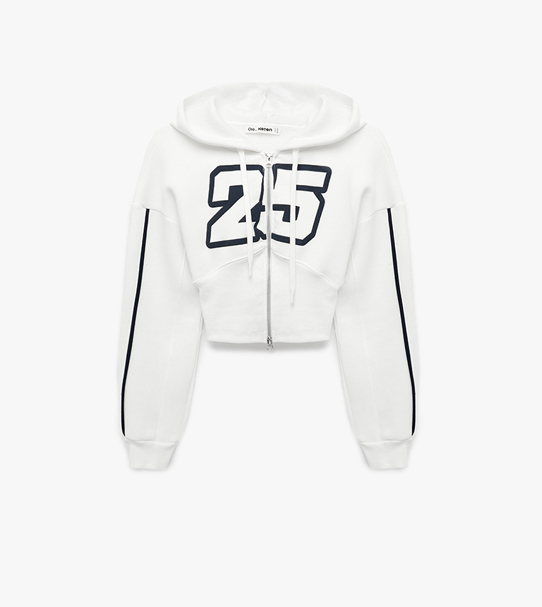 Graphic Oversized Hooded Jacket