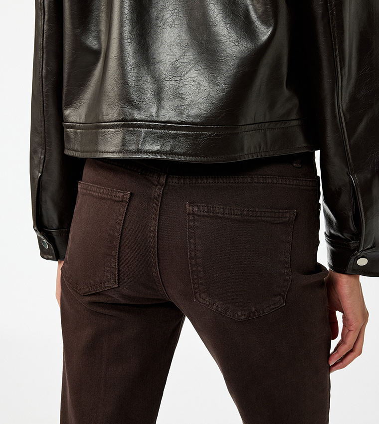 Solid Bootcut Fit Jeans