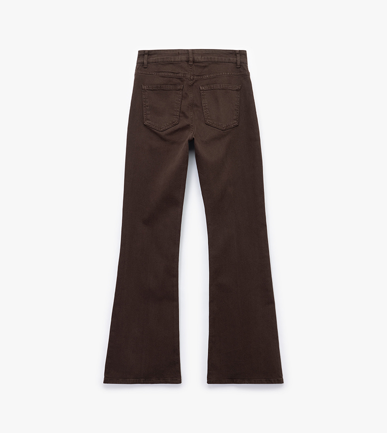 Solid Bootcut Fit Jeans