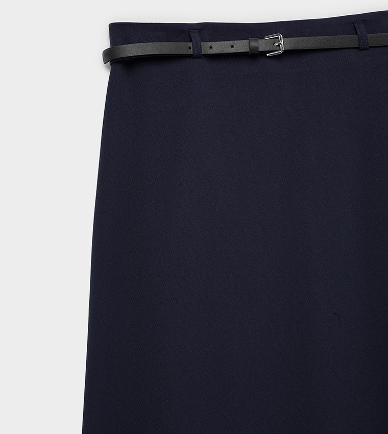 Koton  Midi Skirts - Navy Midi Skirts