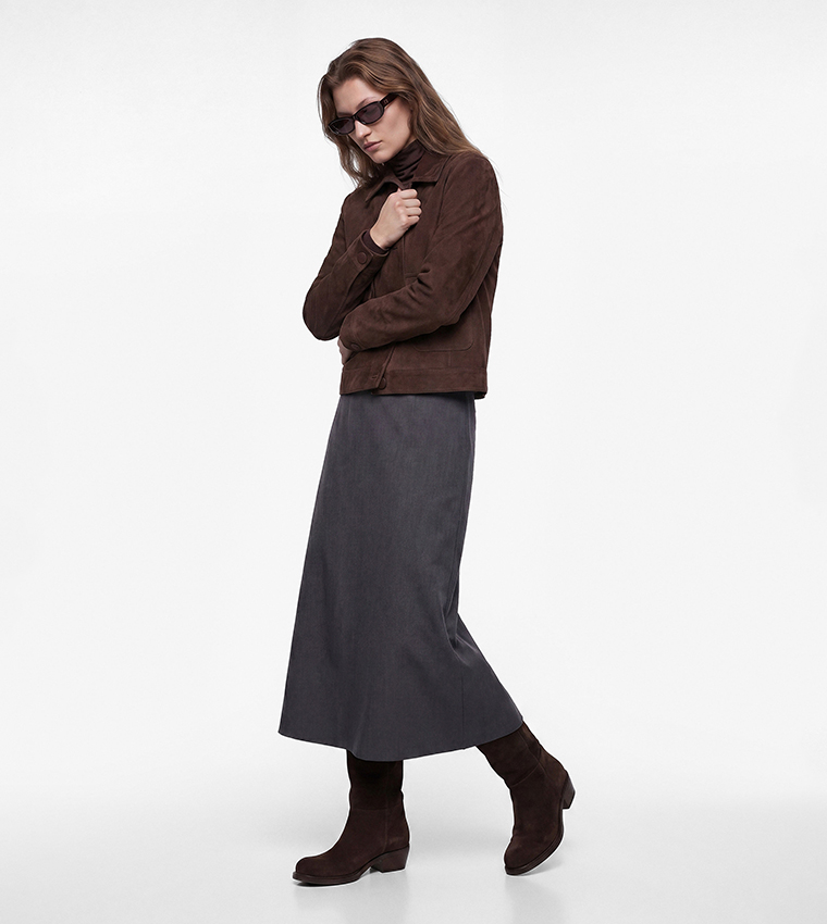 Koton  Midi Skirts - CHARCOAL Midi Skirts