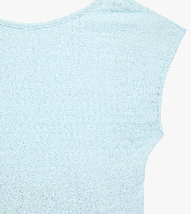 Koton  Cropped Tops - Light Blue Cropped Tops