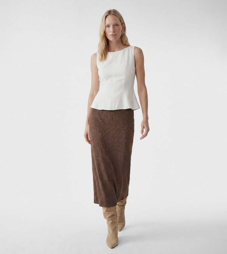 Koton  Sleeveless Tops - White Sleeveless Tops