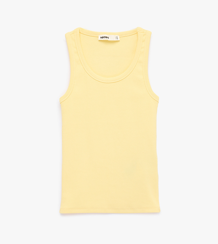 Koton  Sleeveless Tops - Yellow Sleeveless Tops