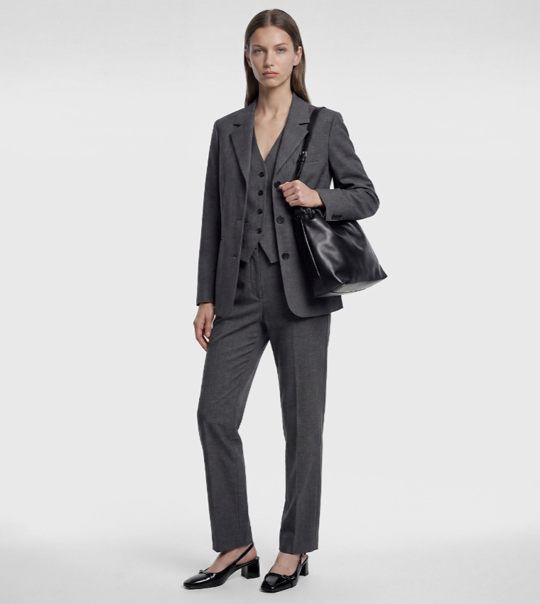 Koton  Formal Pants - Grey Formal Pants