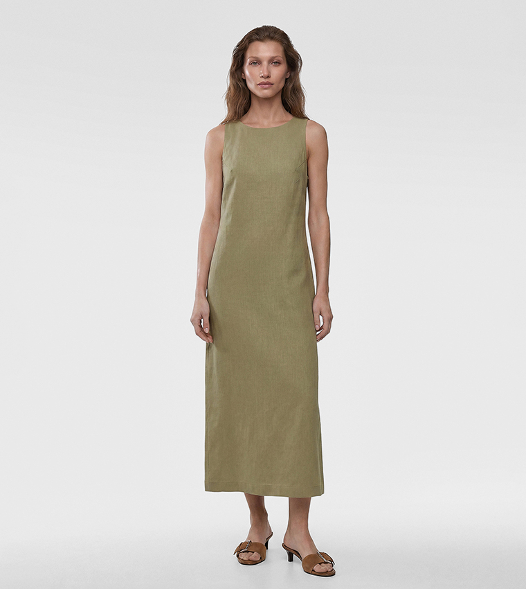 كوتون  فساتين ماكسي  - كاكي Maxi Dresses