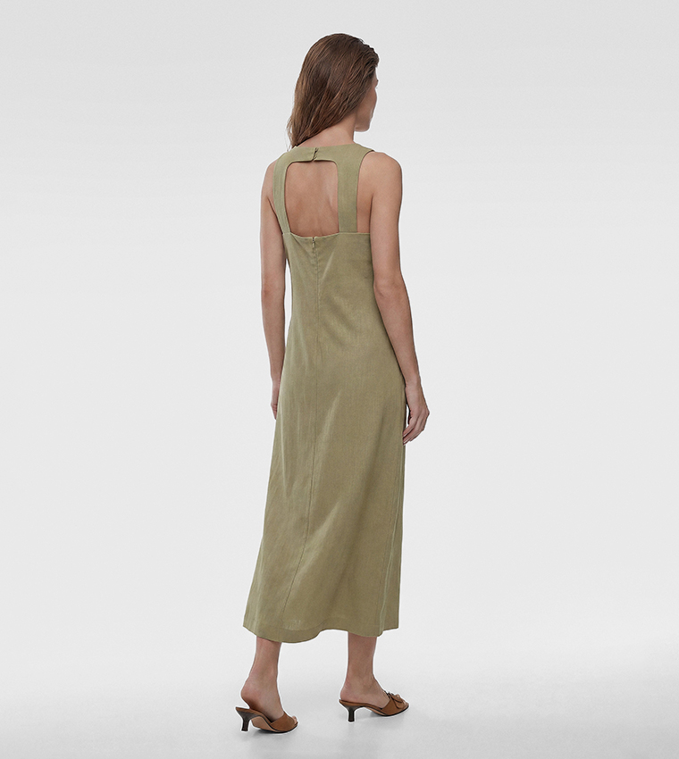 كوتون  فساتين ماكسي  - كاكي Maxi Dresses