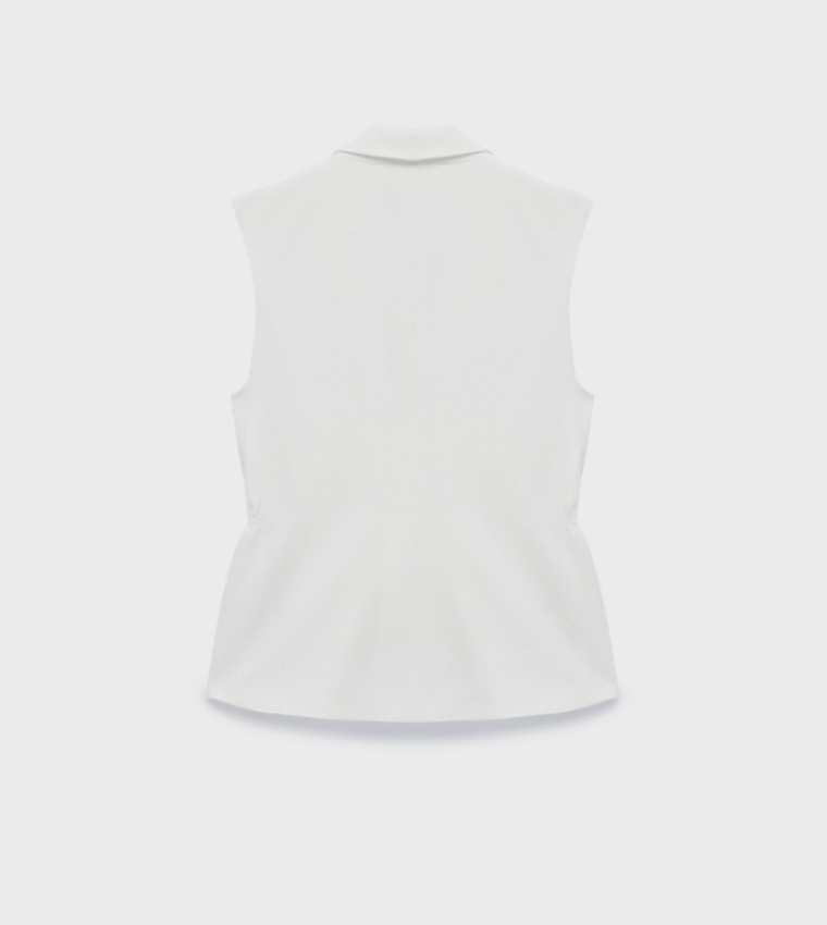 Solid Lapel Collar Waistcoat