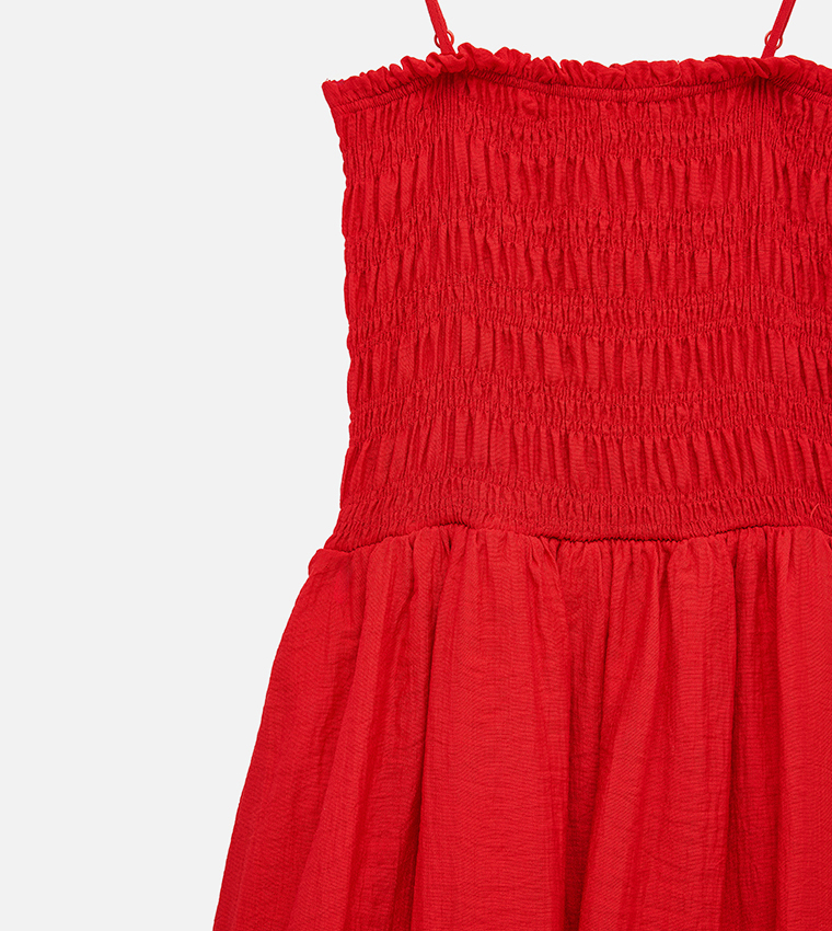 Solid Square Neck Maxi Dress