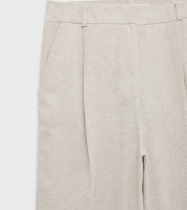 Solid Wide Leg Trousers