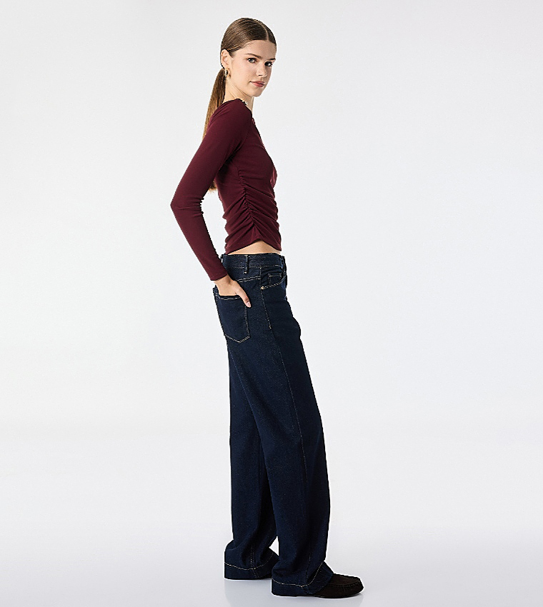 Solid Boat Neck Top