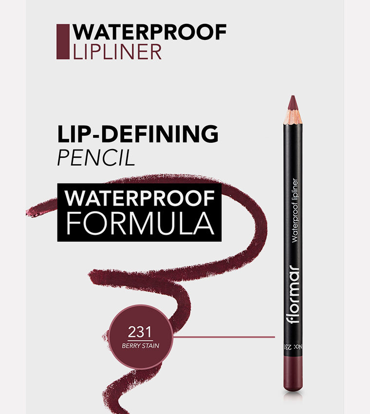 Waterproof Lipliner Pencil - 231 Berry Stain, 4.5g