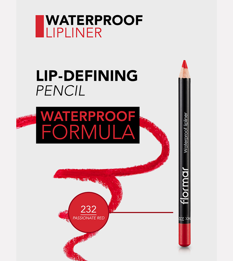Waterproof Lipliner Pencil - 232 Passnt Red, 4.5g