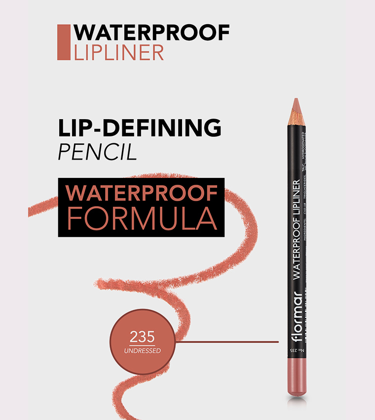 Waterproof Lipliner Pencil - 235 Undressed, 4.5g