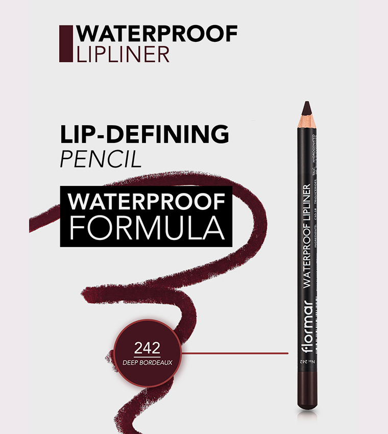 Waterproof Lipliner Pencil - 242 Deep Bordx, 4.5g