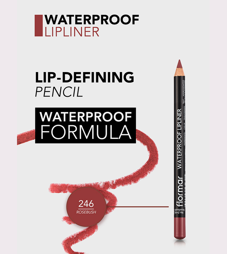Waterproof Lipliner Pencil - 246 Rosebush, 4.5g