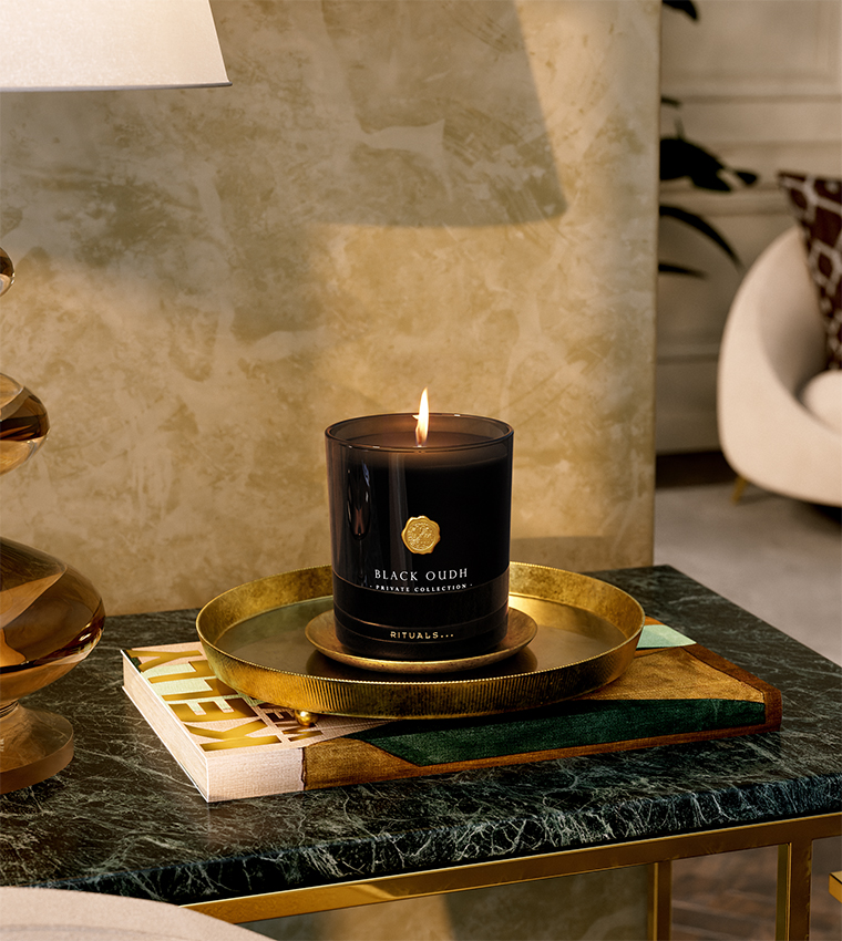 Black Oudh Scented Candle - 360g