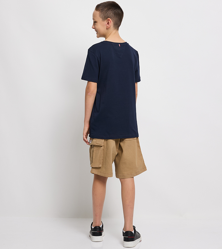 Solid Crew Neck Short Sleeves T-Shirt