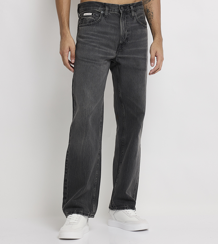 Faded Straight Fit Jeans
