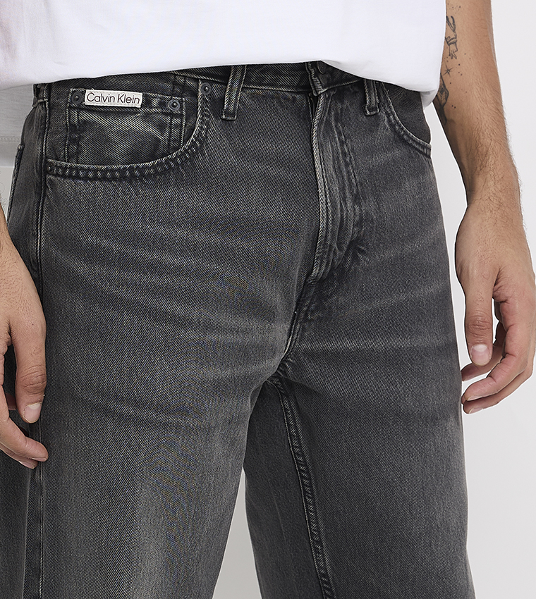 Faded Straight Fit Jeans