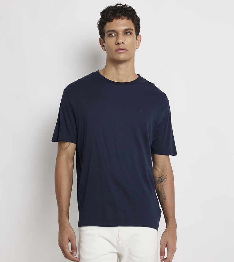 Solid Crew Neck Short Sleeves T-Shirt