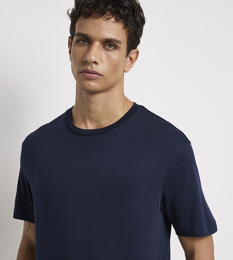 Solid Crew Neck Short Sleeves T-Shirt