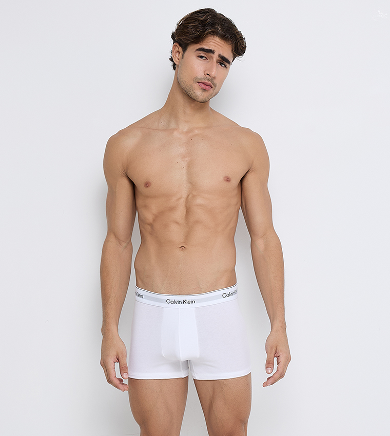 Pack of 3 Logo Waistband Trunks