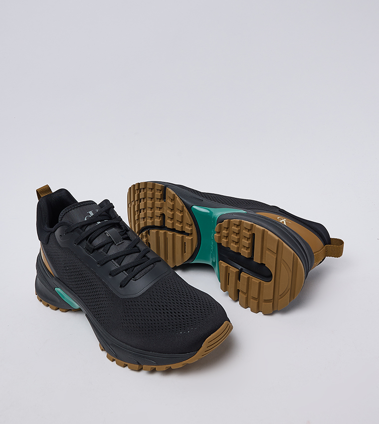 Logo Detail Lace-Up Runner Sneakers